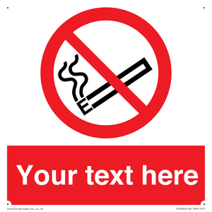 Custom No E-cigarettes / Vaping Sign